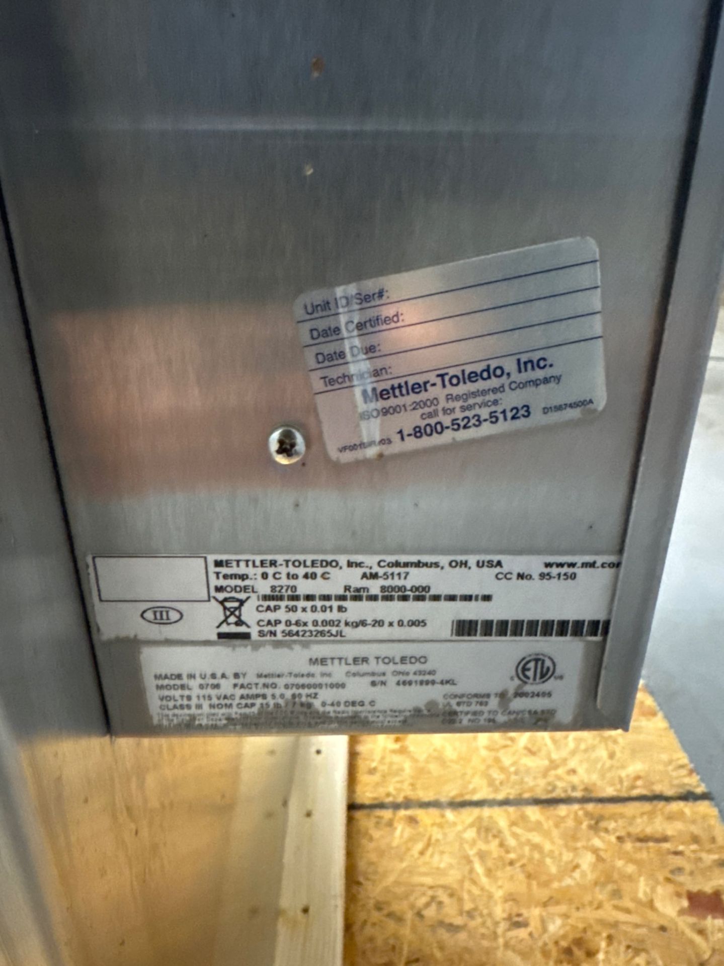 METTLER TOLEDO 706 AUTOLABELER - Image 7 of 8