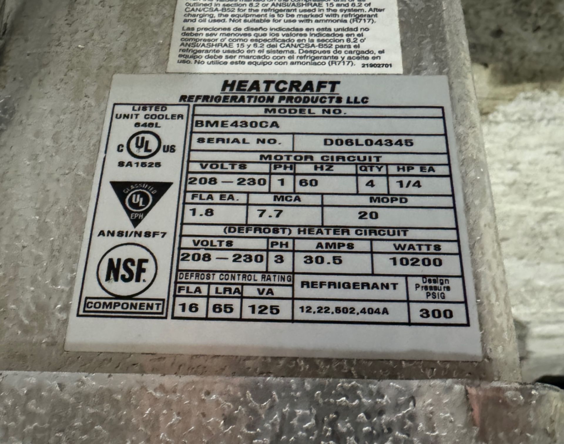 Lot of (2) Bohn 4-Fan Freon Blowers - Image 5 of 6