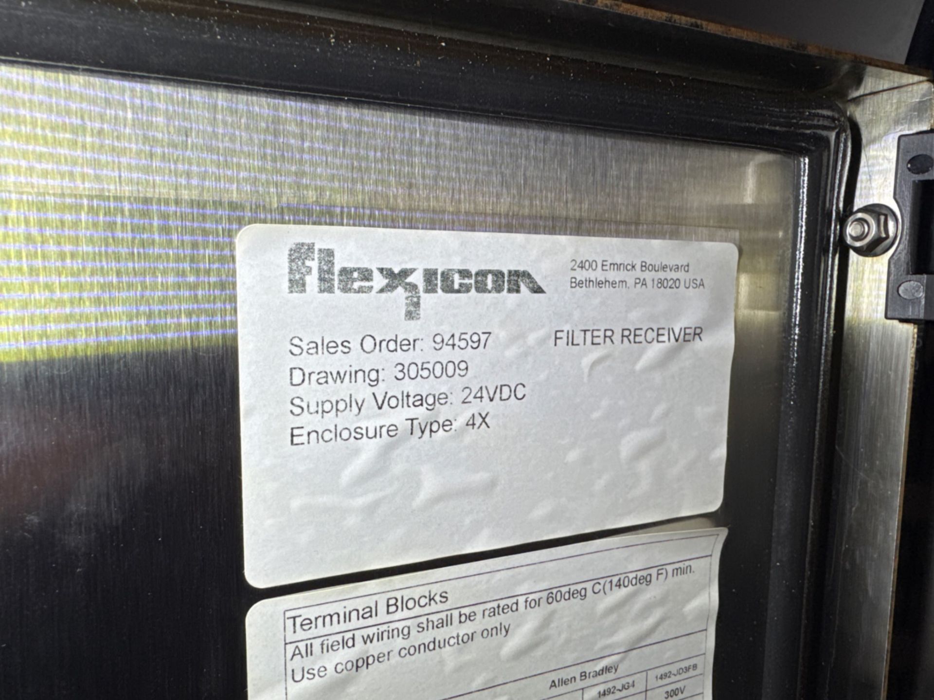 Sweco 46 S/S Deck Sifter with Flexicon Bag Dump Station with Dust Collection System - Image 29 of 29