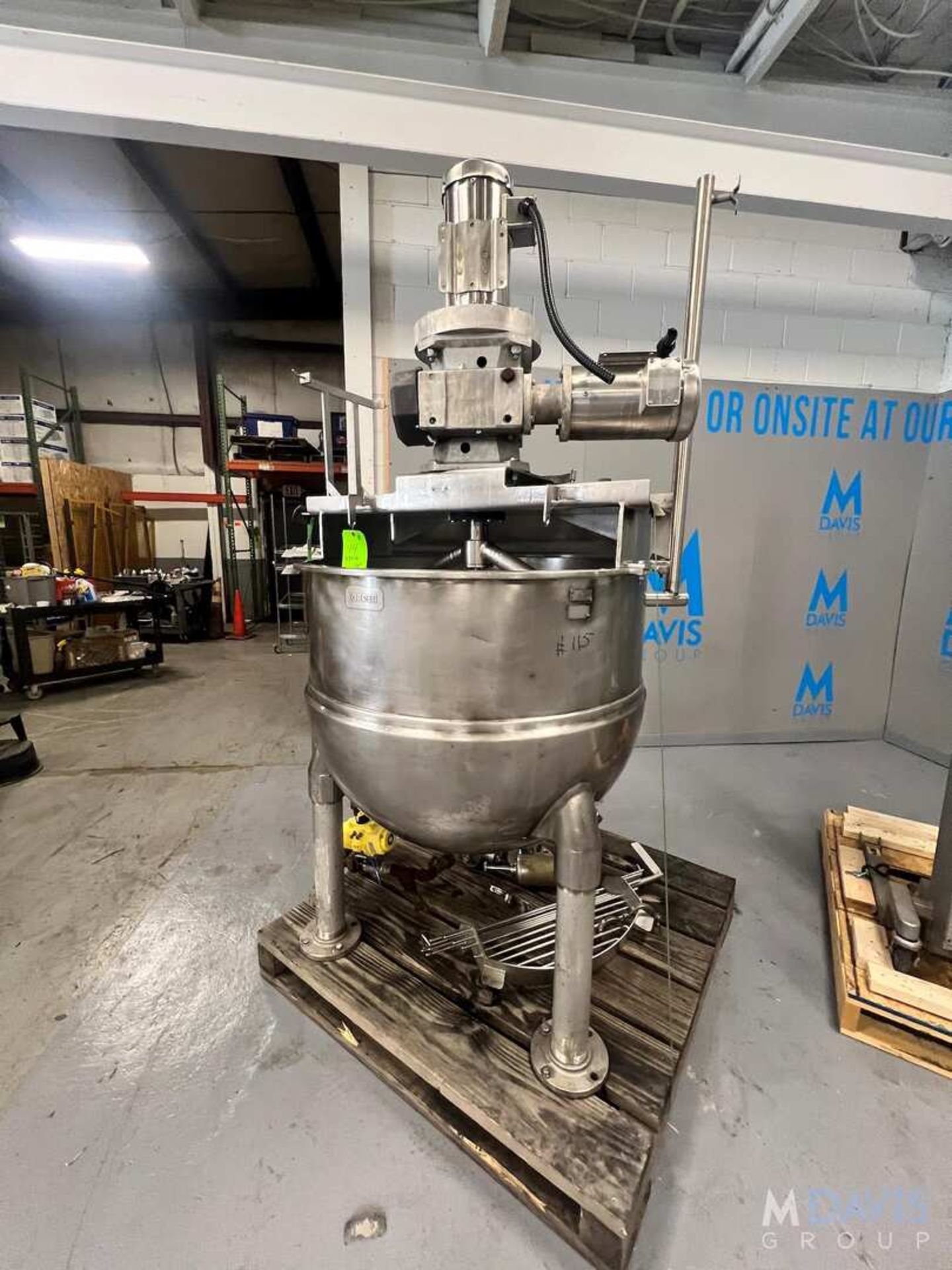 GROEN S/S DUAL MOTION JACKETED KETTLE, SWEEP SCRAPE AGITATION AND PROP STYLE AGITATION (INVENTORY # - Image 15 of 27