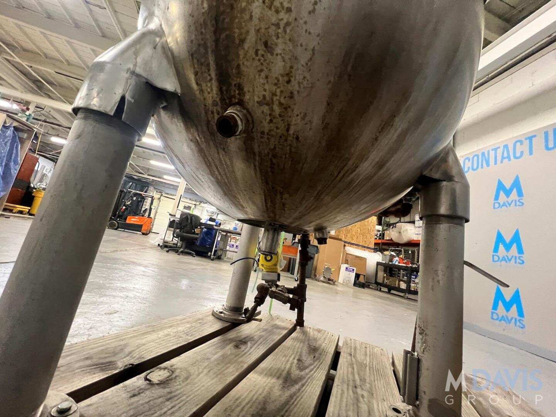 GROEN S/S DUAL MOTION JACKETED KETTLE, SWEEP SCRAPE AGITATION AND PROP STYLE AGITATION (INVENTORY # - Image 6 of 27