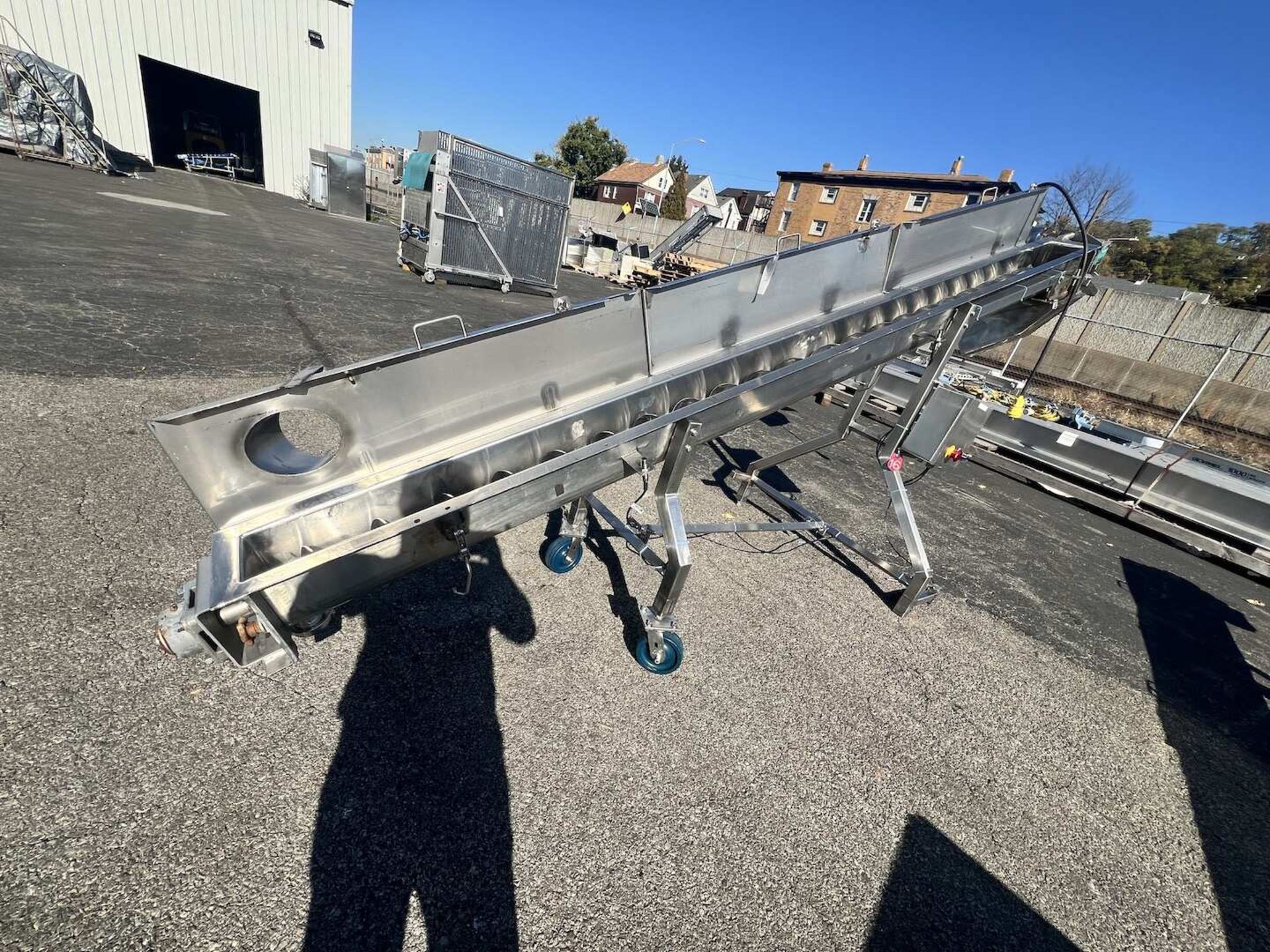 13 FT L PORTABLE INCLINED S/S AUGER CONVEYOR - Image 7 of 28