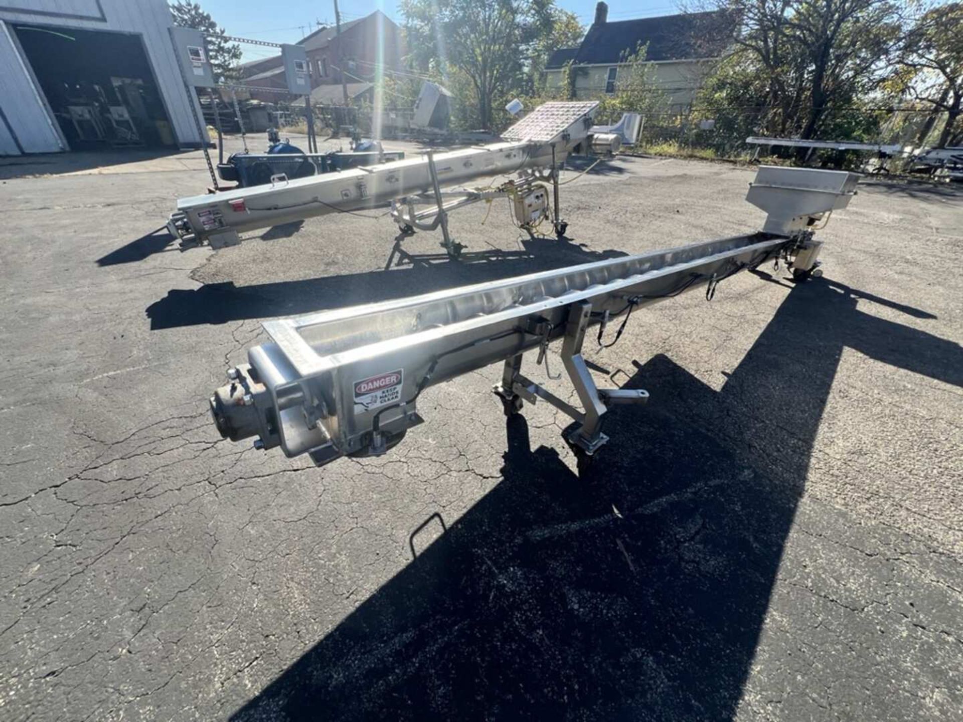 14 FT L PORTABLE INCLINED S/S AUGER CONVEYOR - Image 10 of 27