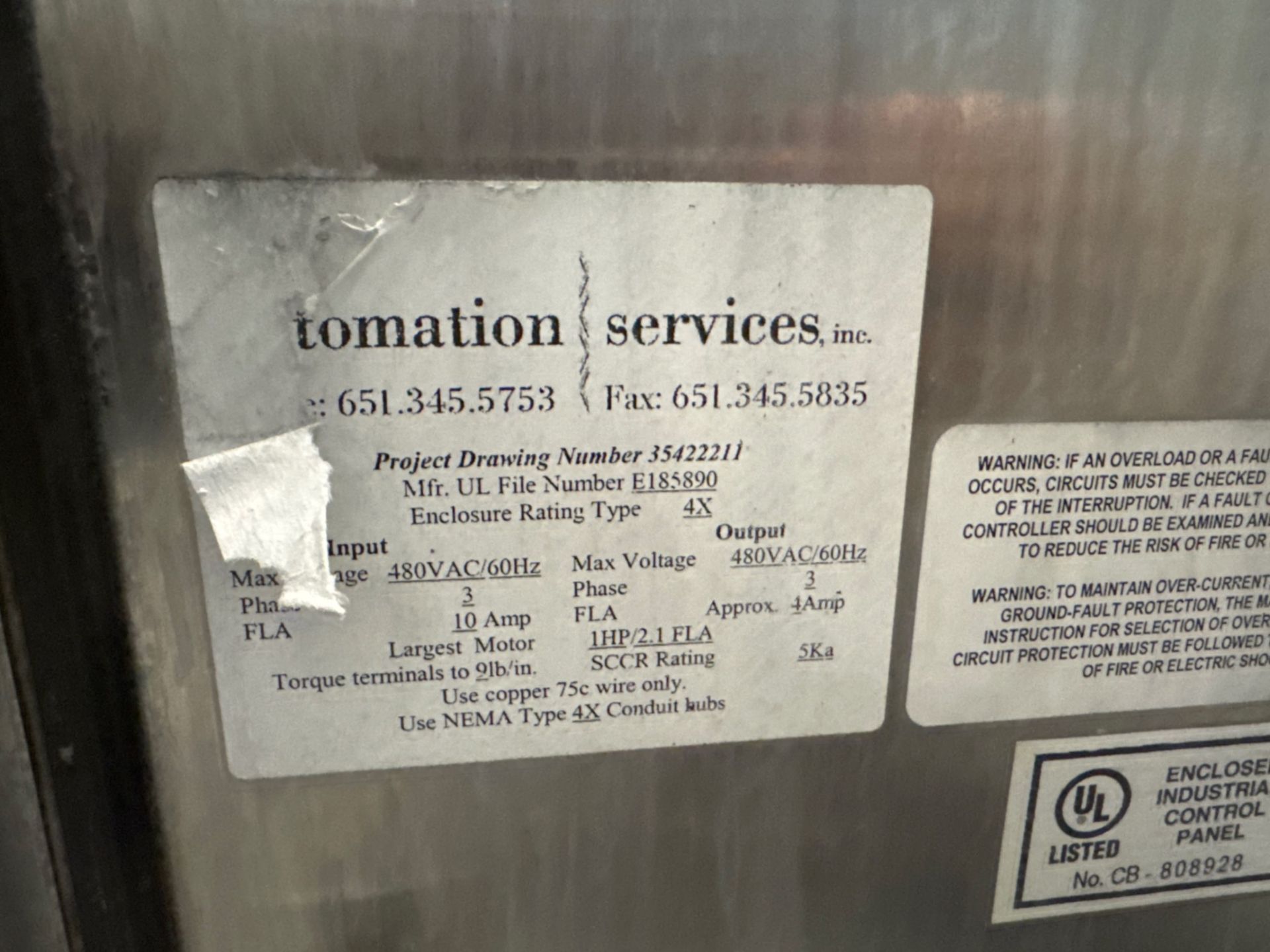 Automation Services S/S Auger Conveyor - Image 7 of 7