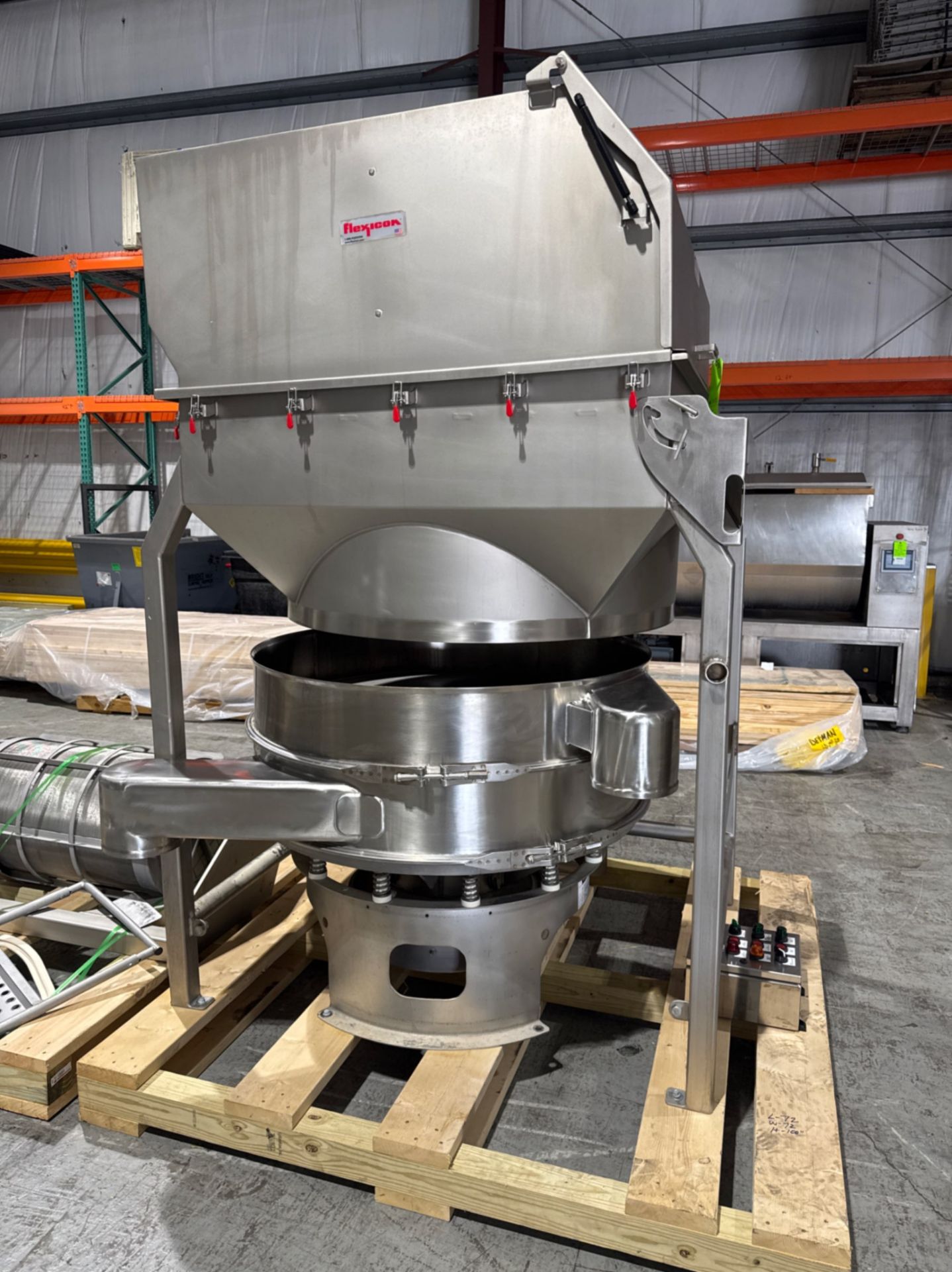 Sweco 46 S/S Deck Sifter with Flexicon Bag Dump Station with Dust Collection System - Image 8 of 29