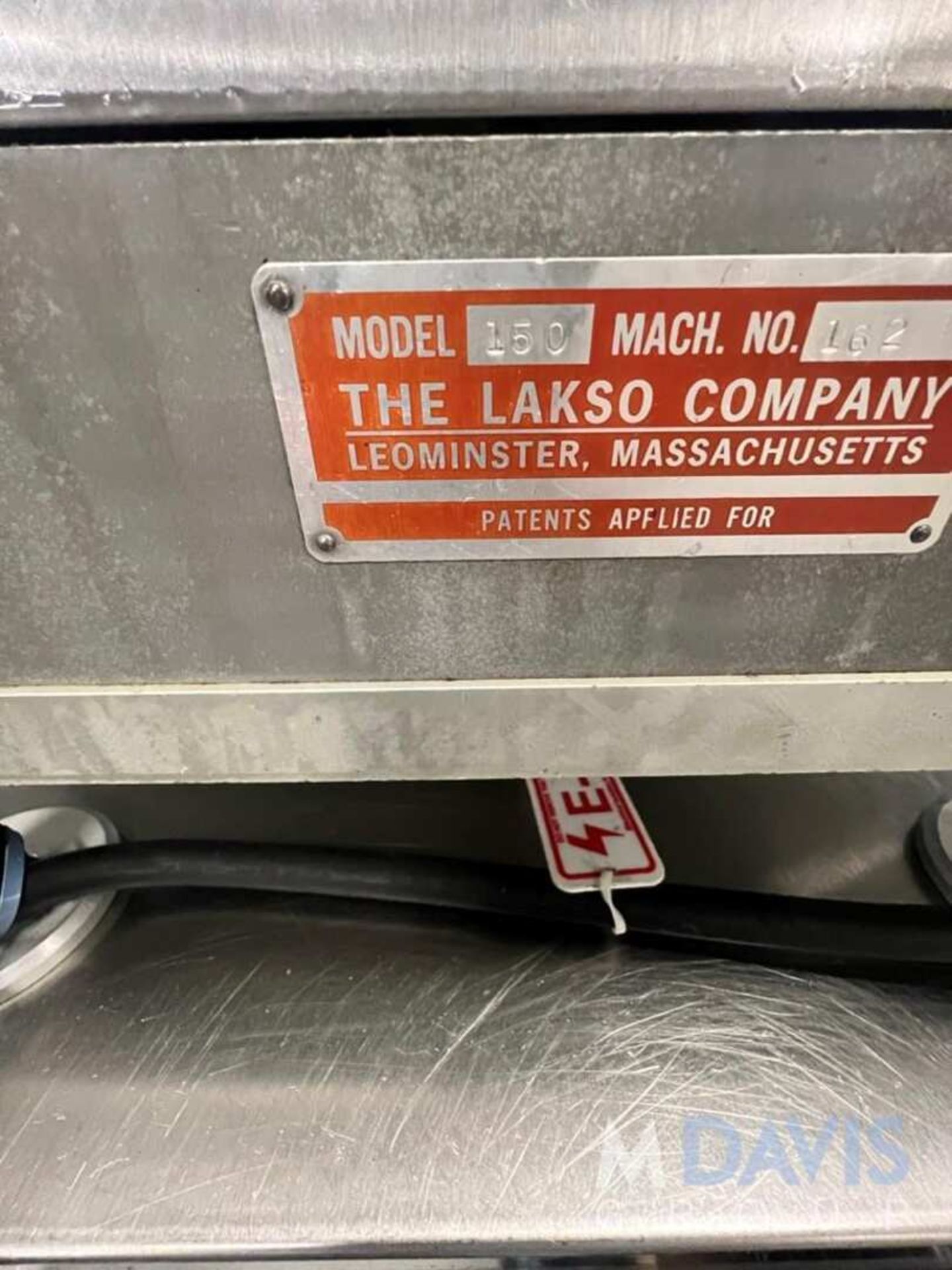 LAKSO COTTONER, MODEL 150, MACHINE NUMBER 162 (INVENTORY # ) (LOCATED @ MDG SHOWROOM - PITTSBURGH, - Image 10 of 13