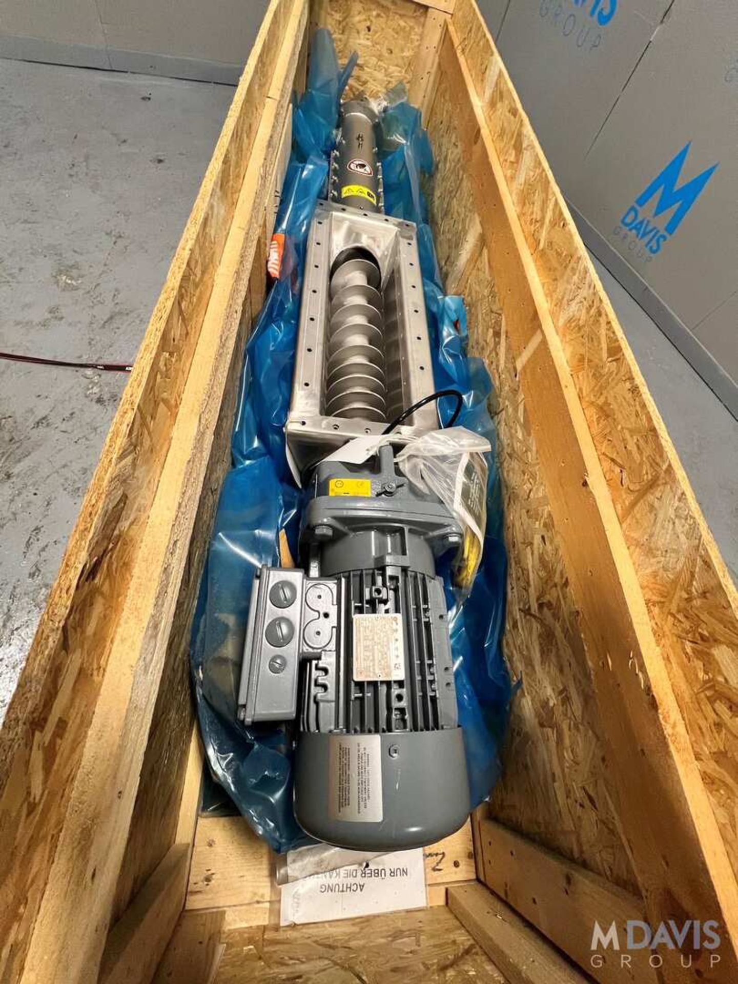 NEW BUHLER TUBULAR SCREW CONVEYOR / AUGER, MODEL MNSH 125 RF, 2020 NORD DRIVE MOTOR, TEMPERATURE SEN - Image 2 of 10