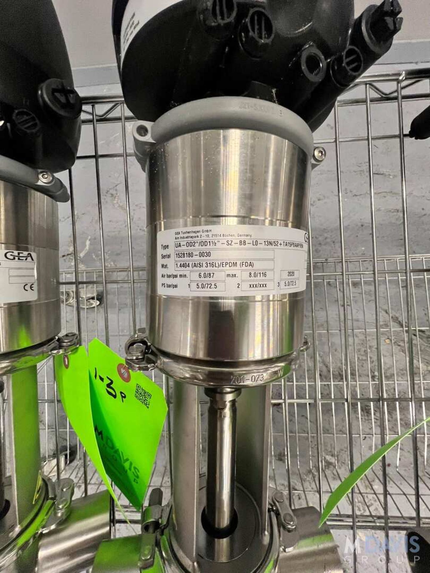 (3) NEW 2020 GEA AIR VALVES, (3) CORSS BODY TYPE, 2 IN. AND 1-1/2 IN., 316 L S/S (INVENTORY # ) (LO - Image 2 of 7