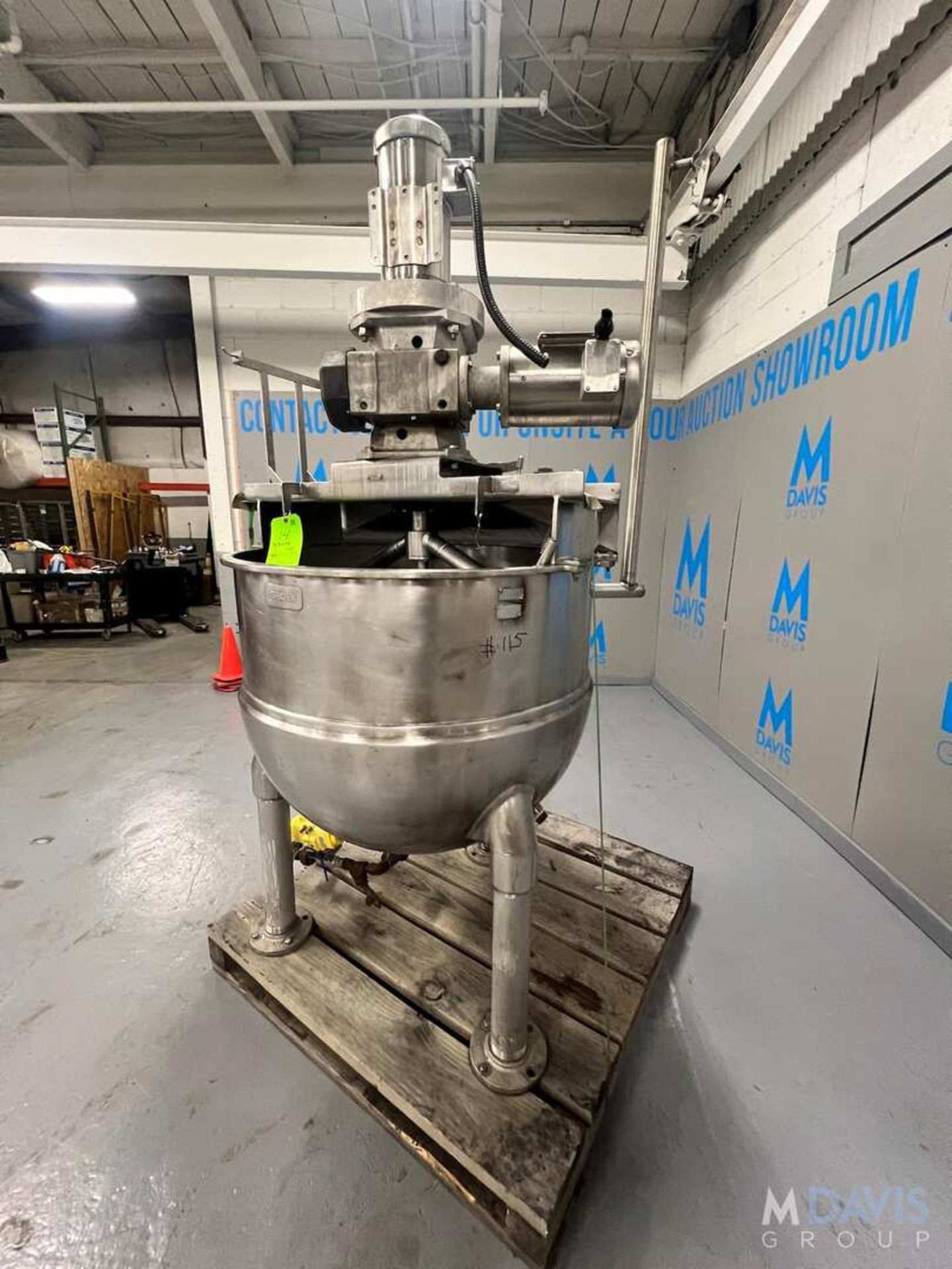 GROEN S/S DUAL MOTION JACKETED KETTLE, SWEEP SCRAPE AGITATION AND PROP STYLE AGITATION (INVENTORY # - Image 4 of 27