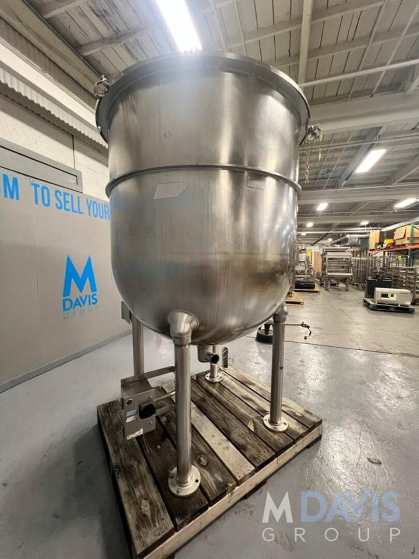 GROEN 300 GALLON 316L S/S KETTLE, MODEL N-300 SP, S/N 125382, (INVENTORY # ) (LOCATED @ MDG SHOWROO - Image 7 of 10
