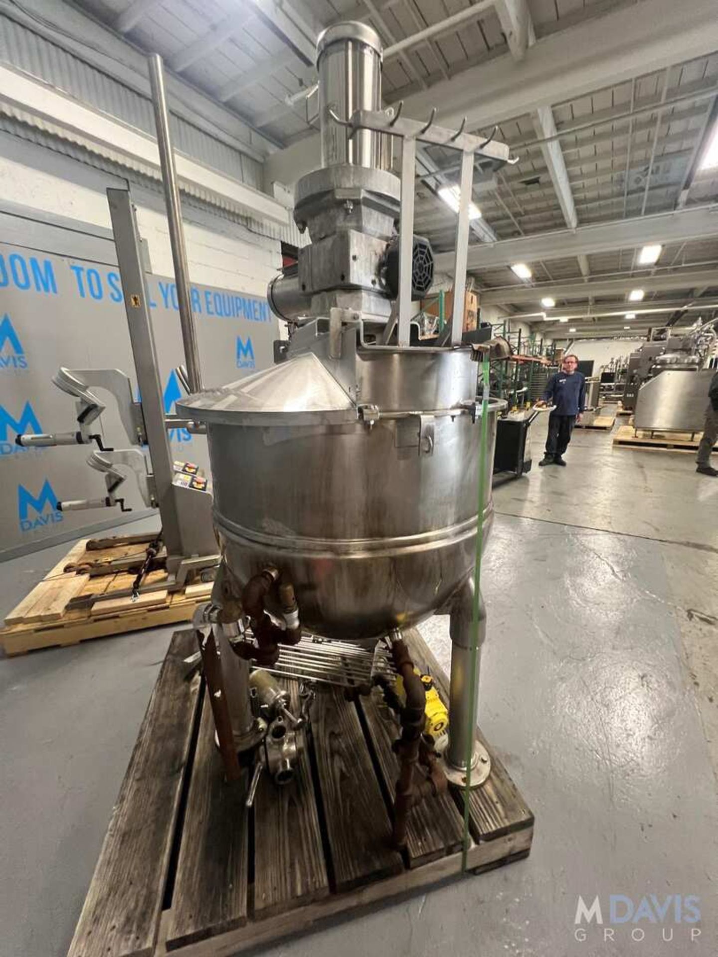 GROEN S/S DUAL MOTION JACKETED KETTLE, SWEEP SCRAPE AGITATION AND PROP STYLE AGITATION (INVENTORY # - Image 16 of 27