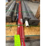 LOT OF (3) HINDS HOCK FILLER (LINE #3) HEAT SEAL SUPPORT RAILS