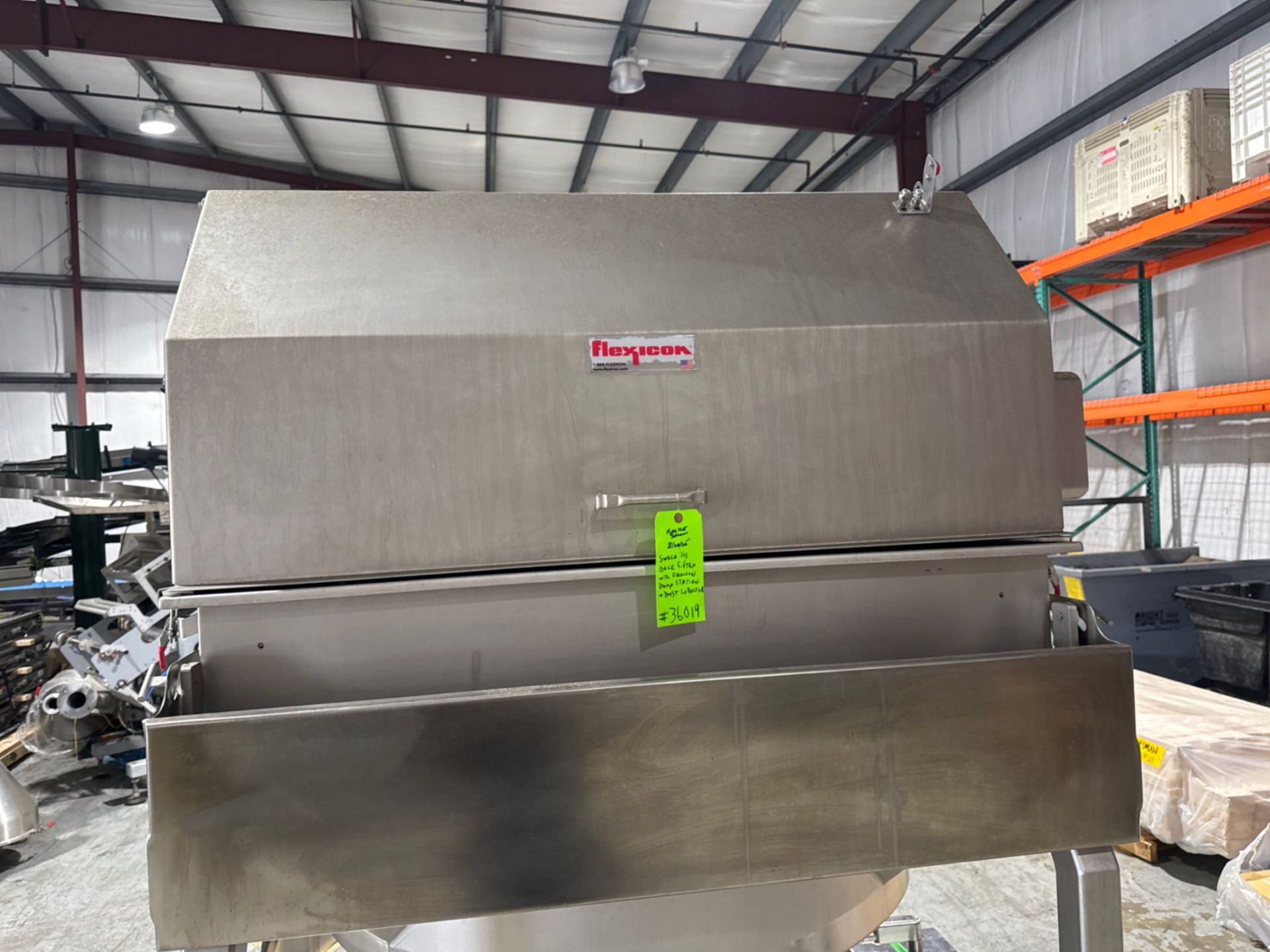 Sweco 46 S/S Deck Sifter with Flexicon Bag Dump Station with Dust Collection System - Image 9 of 29