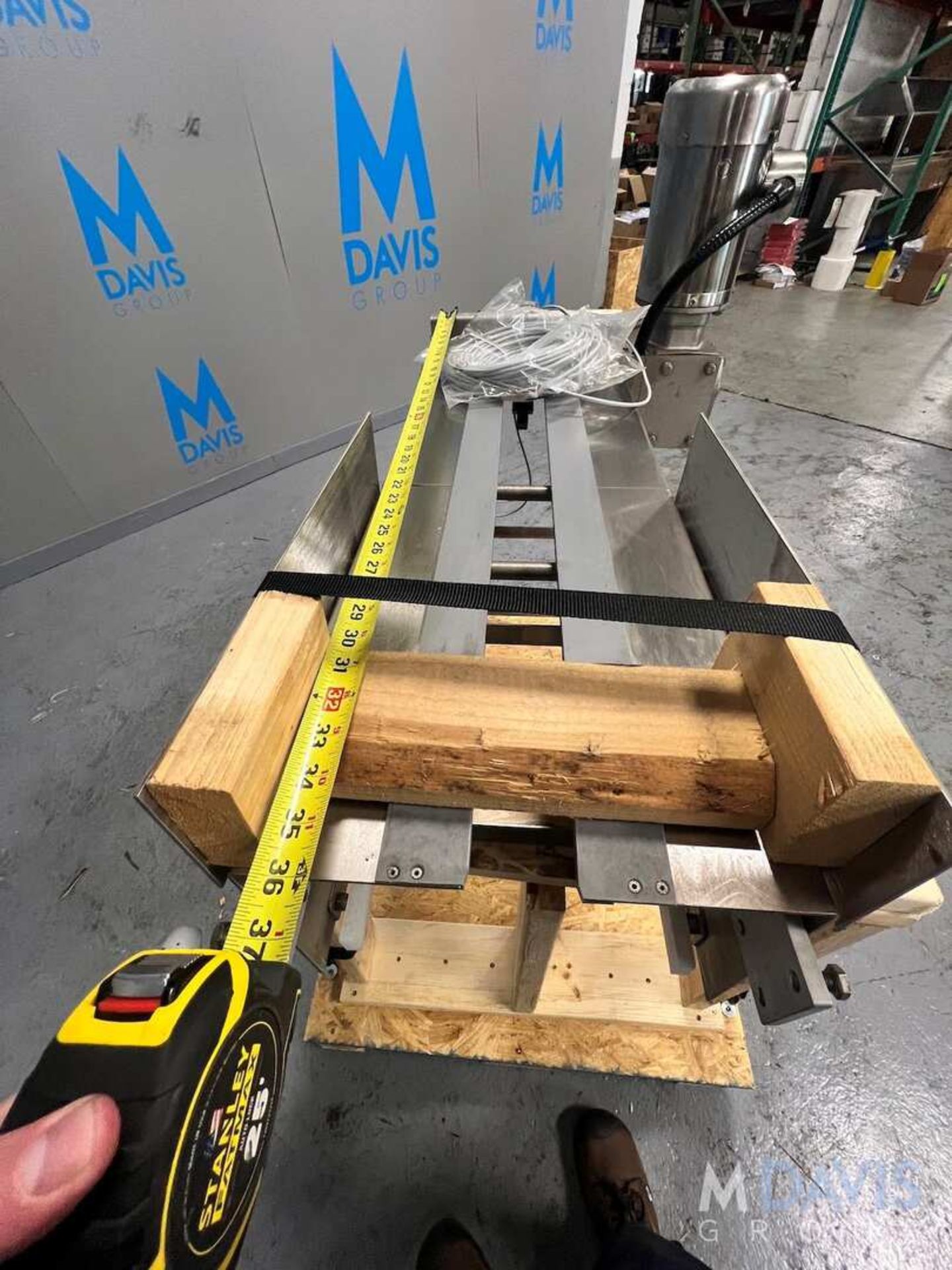 BOSTON CONVEYOR AND AUTOMATION CONVEYOR WITH PRODUCT PUSHER (REJECT STATION?), WESTINGHOUSE TECO ALL - Image 13 of 19