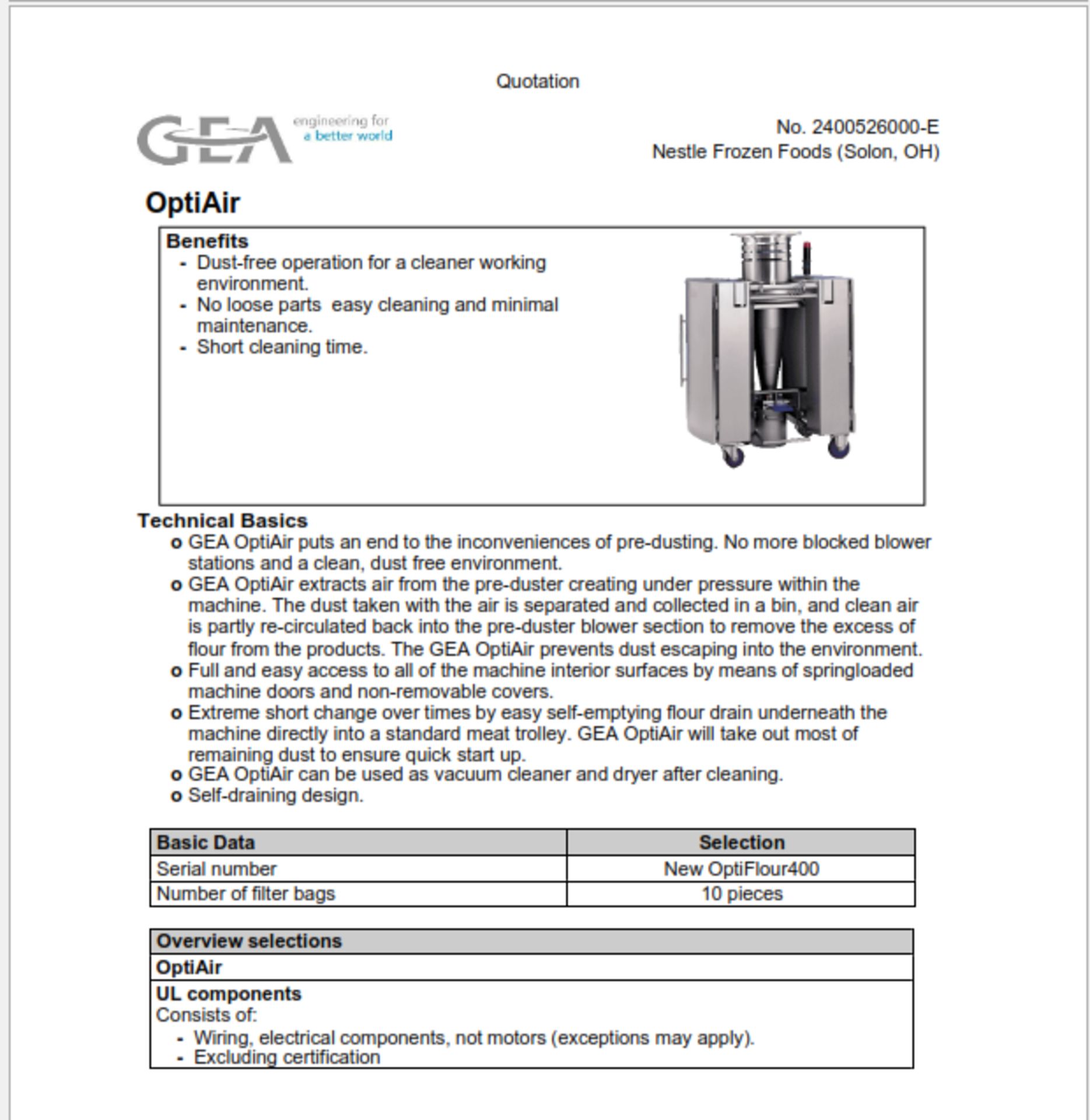 2022 GEA OptiAir Dust Extractor Unit - Image 10 of 11