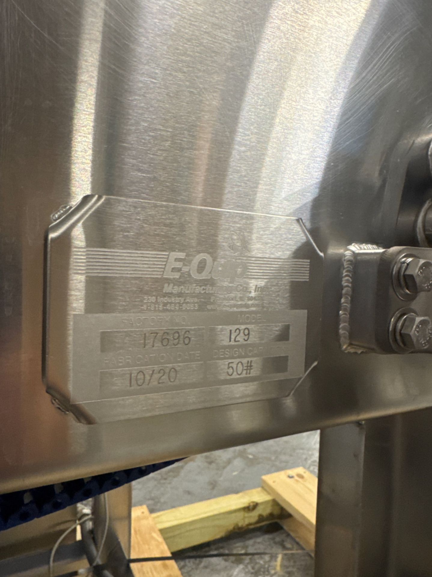 E - QUIP S/S ENCLOSED PRODUCT CONVEYOR - Image 12 of 12