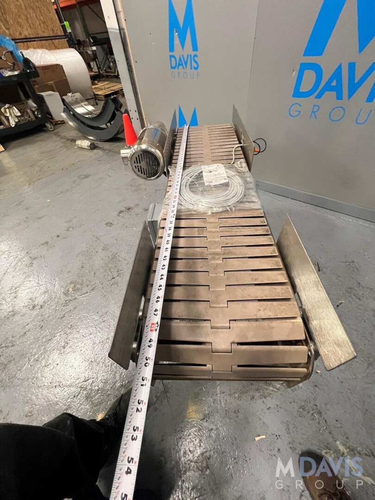 BOSTON CONVEYOR AND AUTOMATION CONVEYOR, APPROX. 50 IN. L X 13 IN. W, WITH WESTINGHOUSE TECO ALL S/S - Image 6 of 9