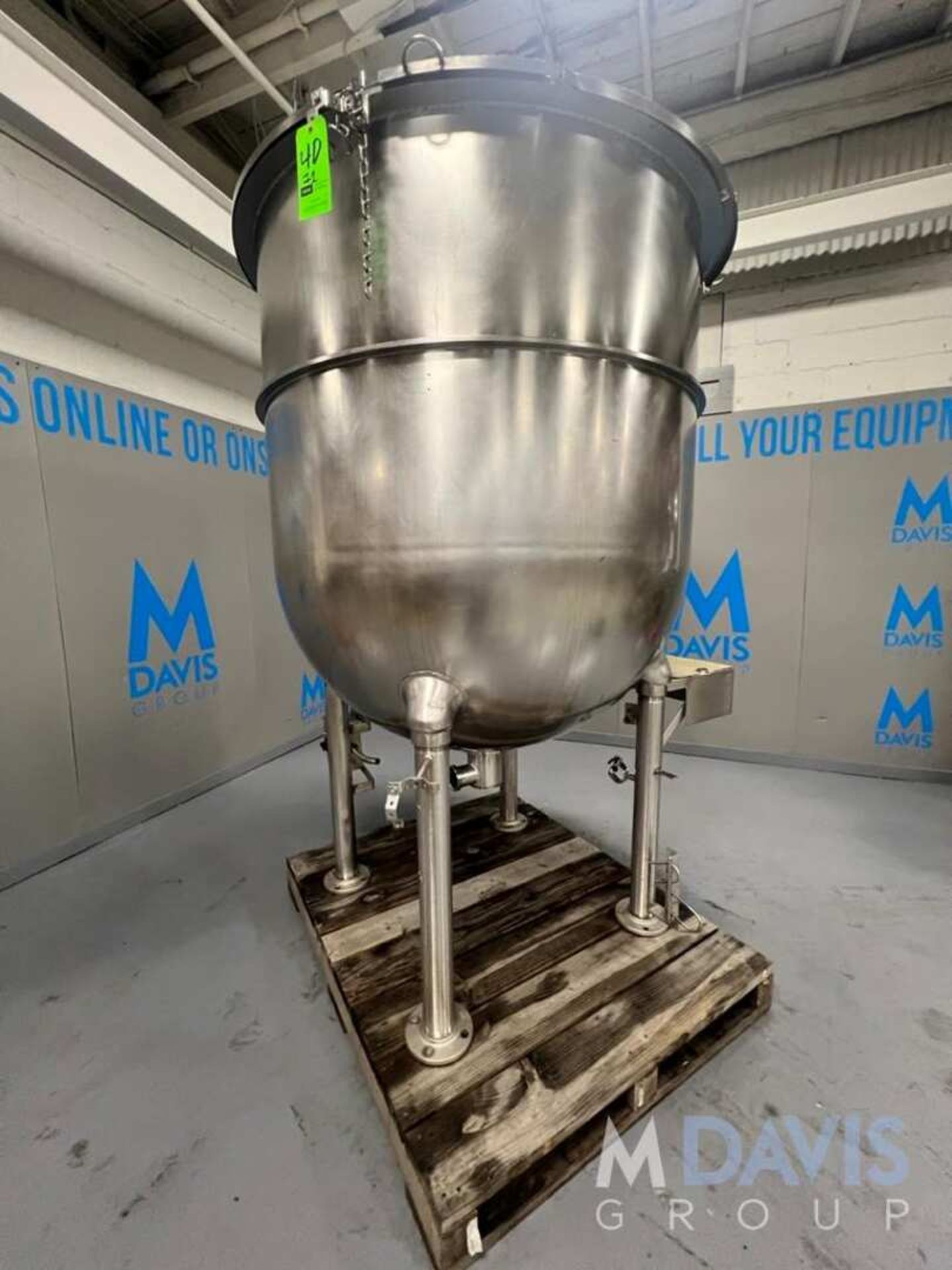 GROEN 300 GALLON 316L S/S KETTLE, MODEL N-300 SP, S/N 125382, (INVENTORY # ) (LOCATED @ MDG SHOWROO