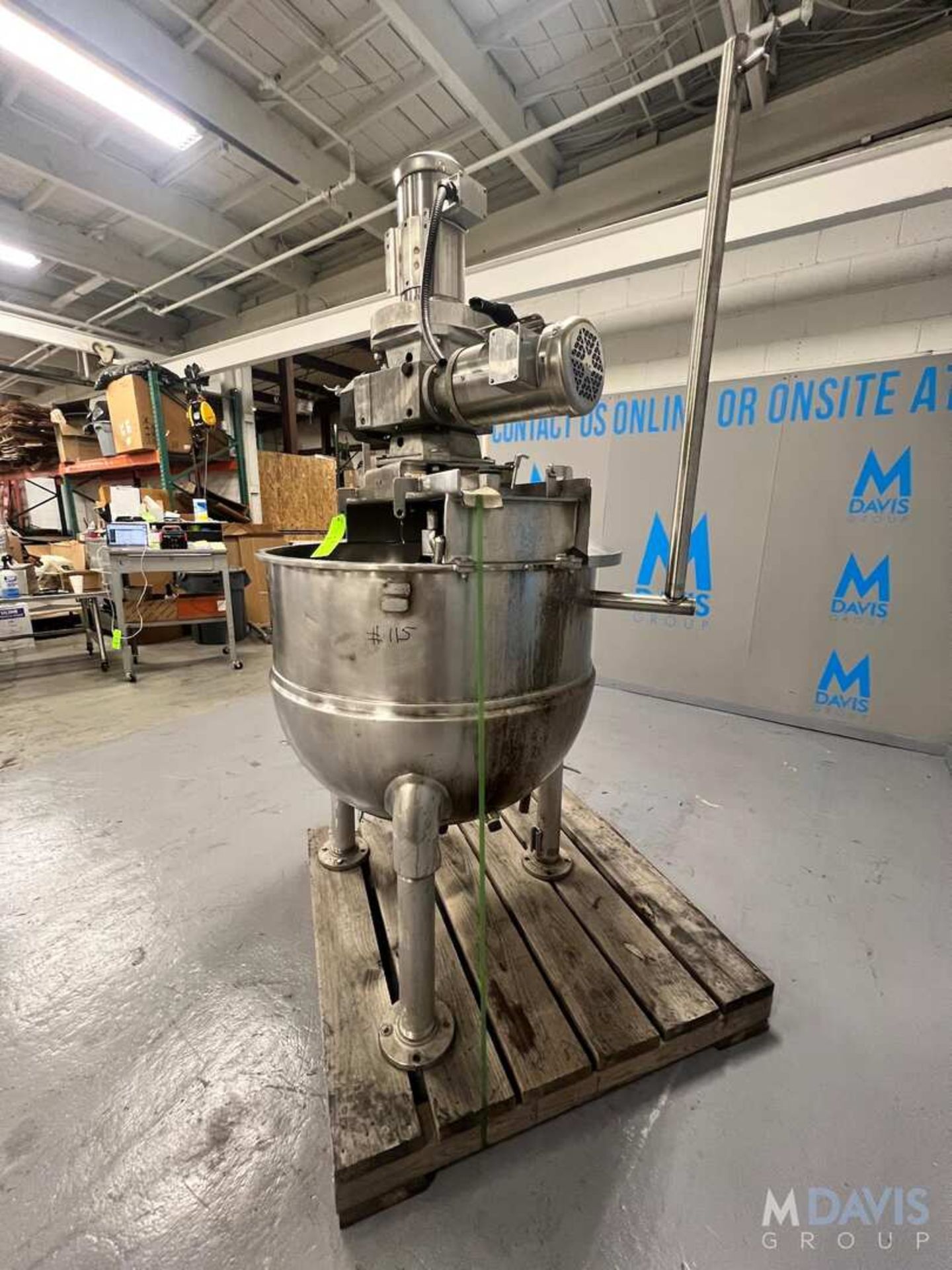 GROEN S/S DUAL MOTION JACKETED KETTLE, SWEEP SCRAPE AGITATION AND PROP STYLE AGITATION (INVENTORY # - Image 5 of 27