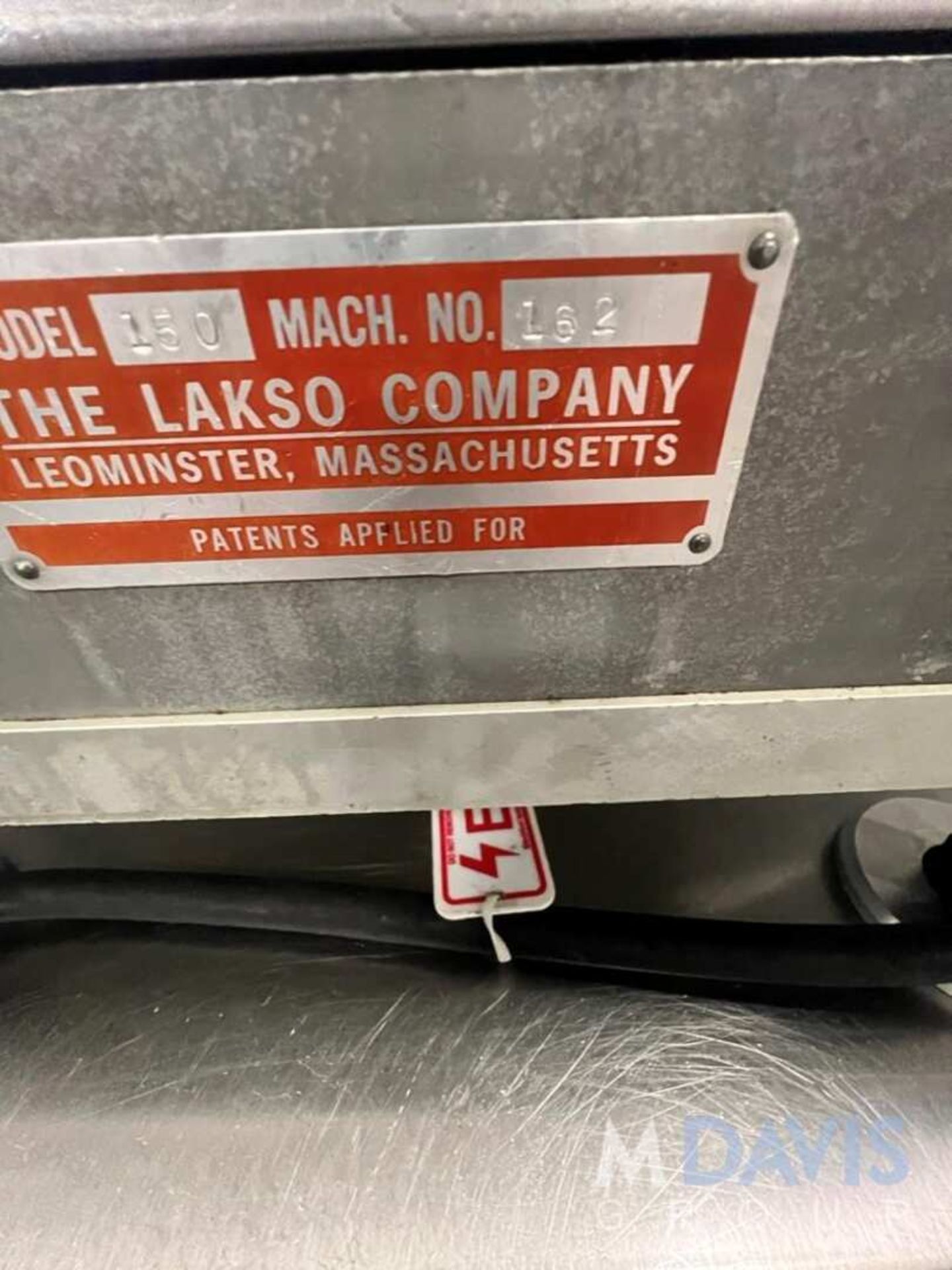 LAKSO COTTONER, MODEL 150, MACHINE NUMBER 162 (INVENTORY # ) (LOCATED @ MDG SHOWROOM - PITTSBURGH, - Image 3 of 13