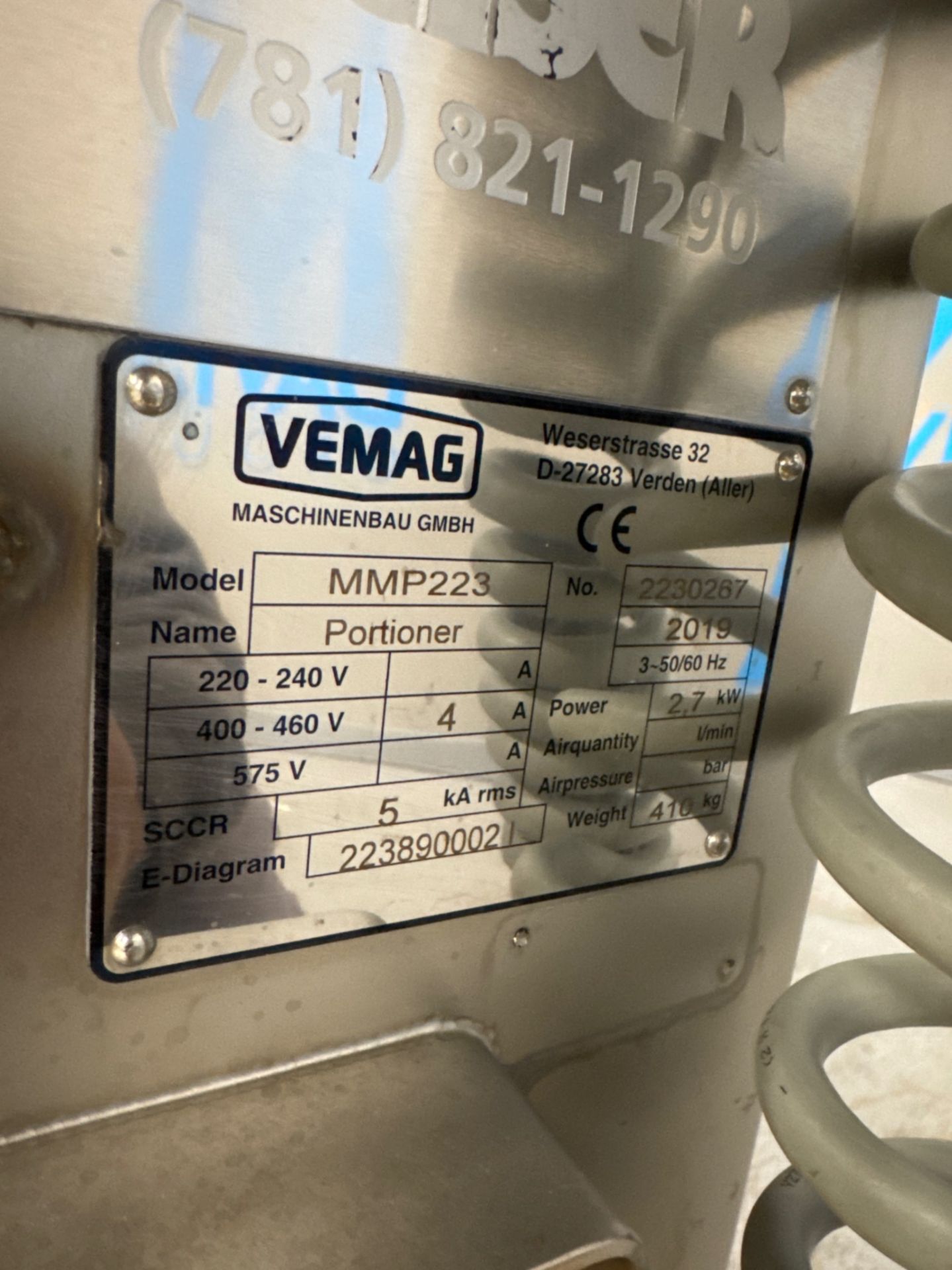 2019 Vemag MMP223 Minced Meat Portioner - Image 10 of 10