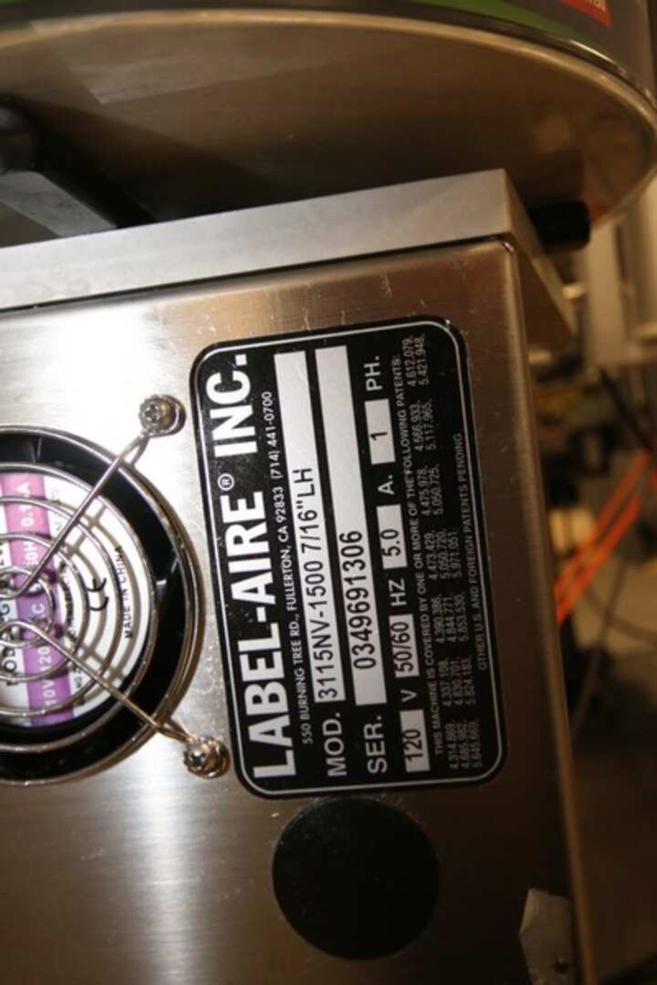 Label -Aire Inline S/S Labelling System, - Image 14 of 14