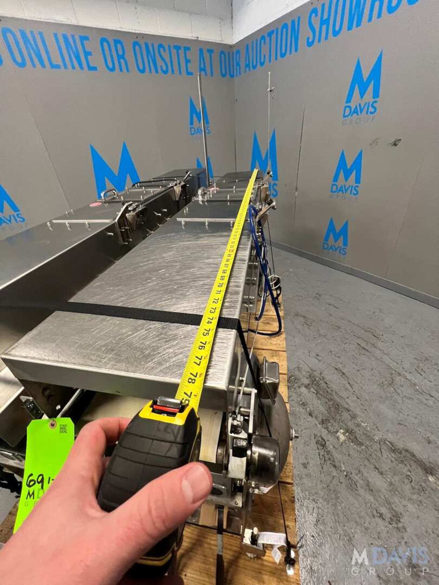 S/S CONVEYOR WITH LENZE AC TECH VARIABLE SPEED CONTROLLER, APPROX. 80 IN. L X 12 IN. W (INVENTORY # - Image 3 of 11