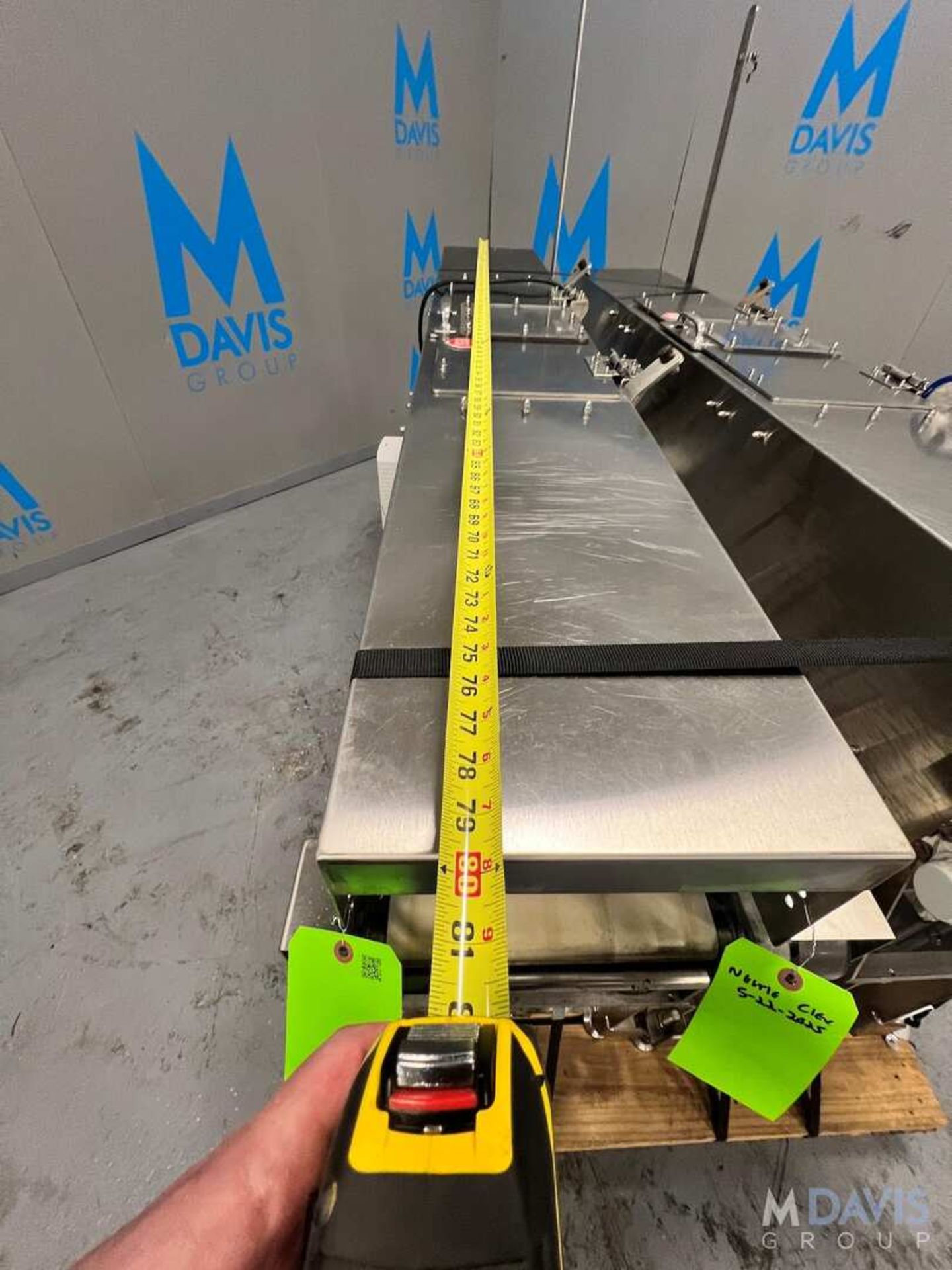 S/S CONVEYOR WITH LENZE AC TECH VARIABLE SPEED CONTROLLER, APPROX. 80 IN. L X 12 IN. W, WITH MARATHO - Image 12 of 12