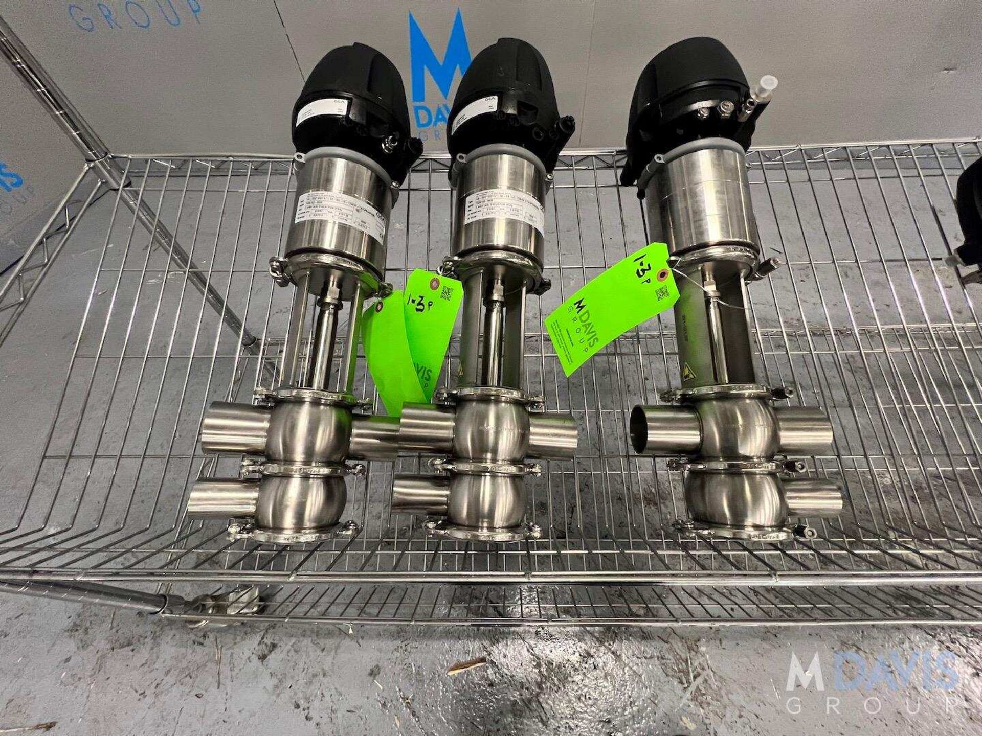 (3) NEW 2020 GEA AIR VALVES, (3) CORSS BODY TYPE, 2 IN. AND 1-1/2 IN., 316 L S/S (INVENTORY # ) (LO