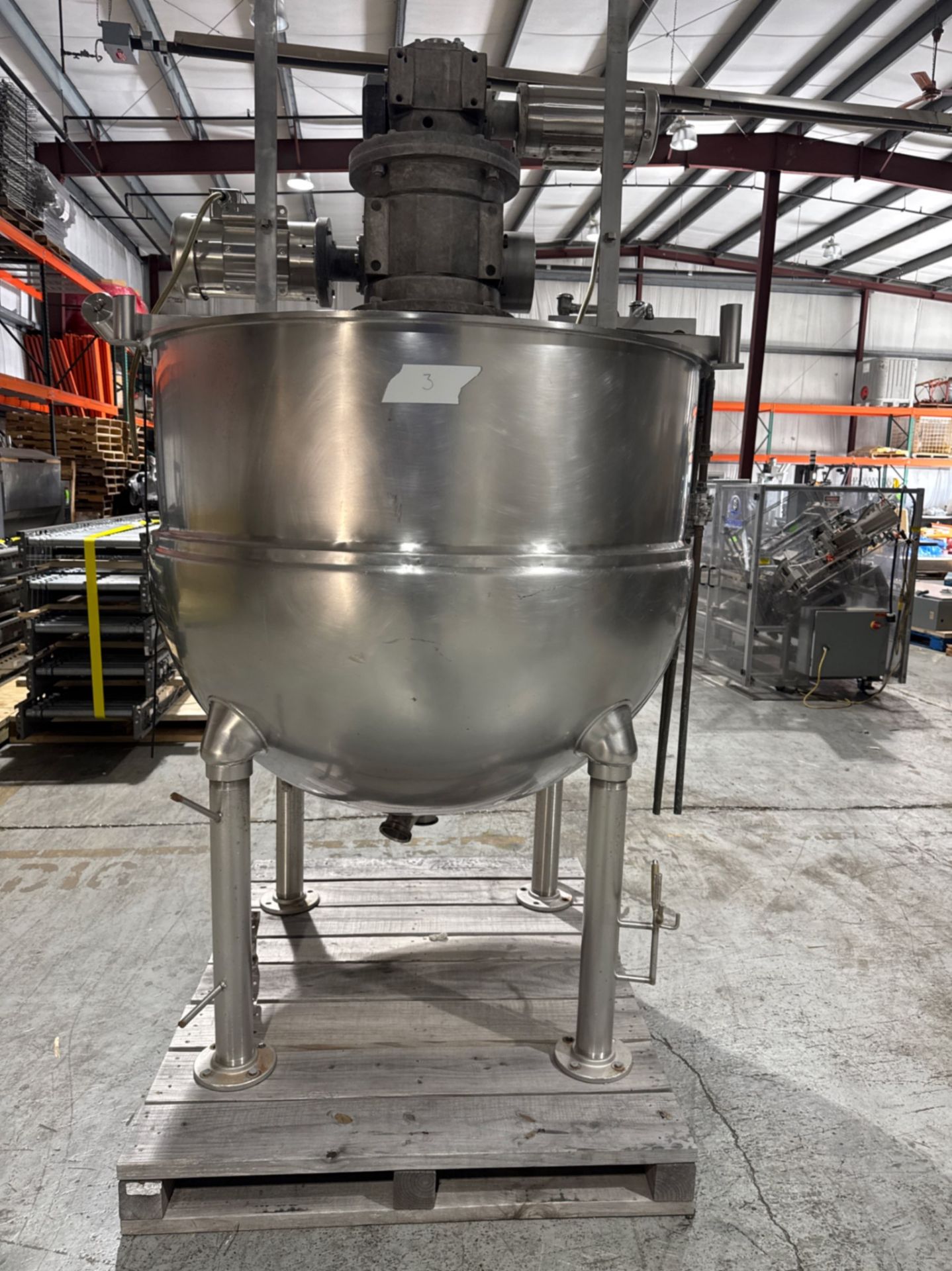 GROEN 300 GALLON JACKETED S/S KETTLE - Image 7 of 10