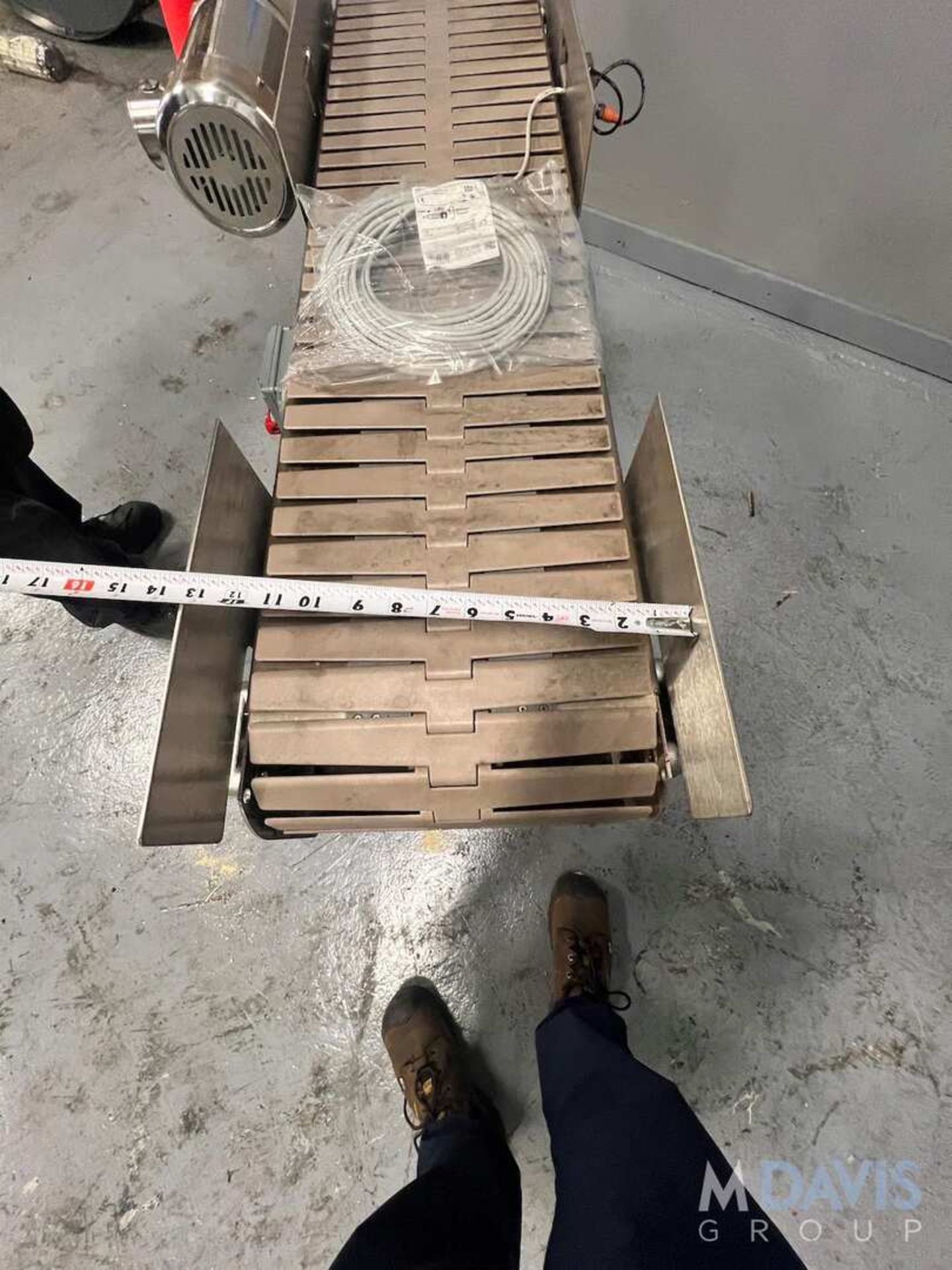 BOSTON CONVEYOR AND AUTOMATION CONVEYOR, APPROX. 50 IN. L X 13 IN. W, WITH WESTINGHOUSE TECO ALL S/S - Image 9 of 9