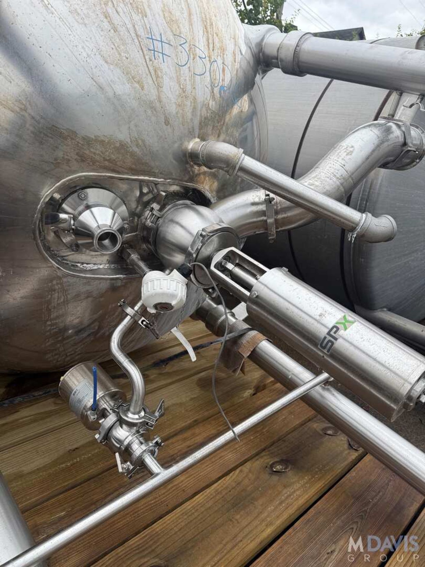 GROEN 300 GAL. DOUBLE MOTION JACKETED S/S KETTLE - Image 7 of 10