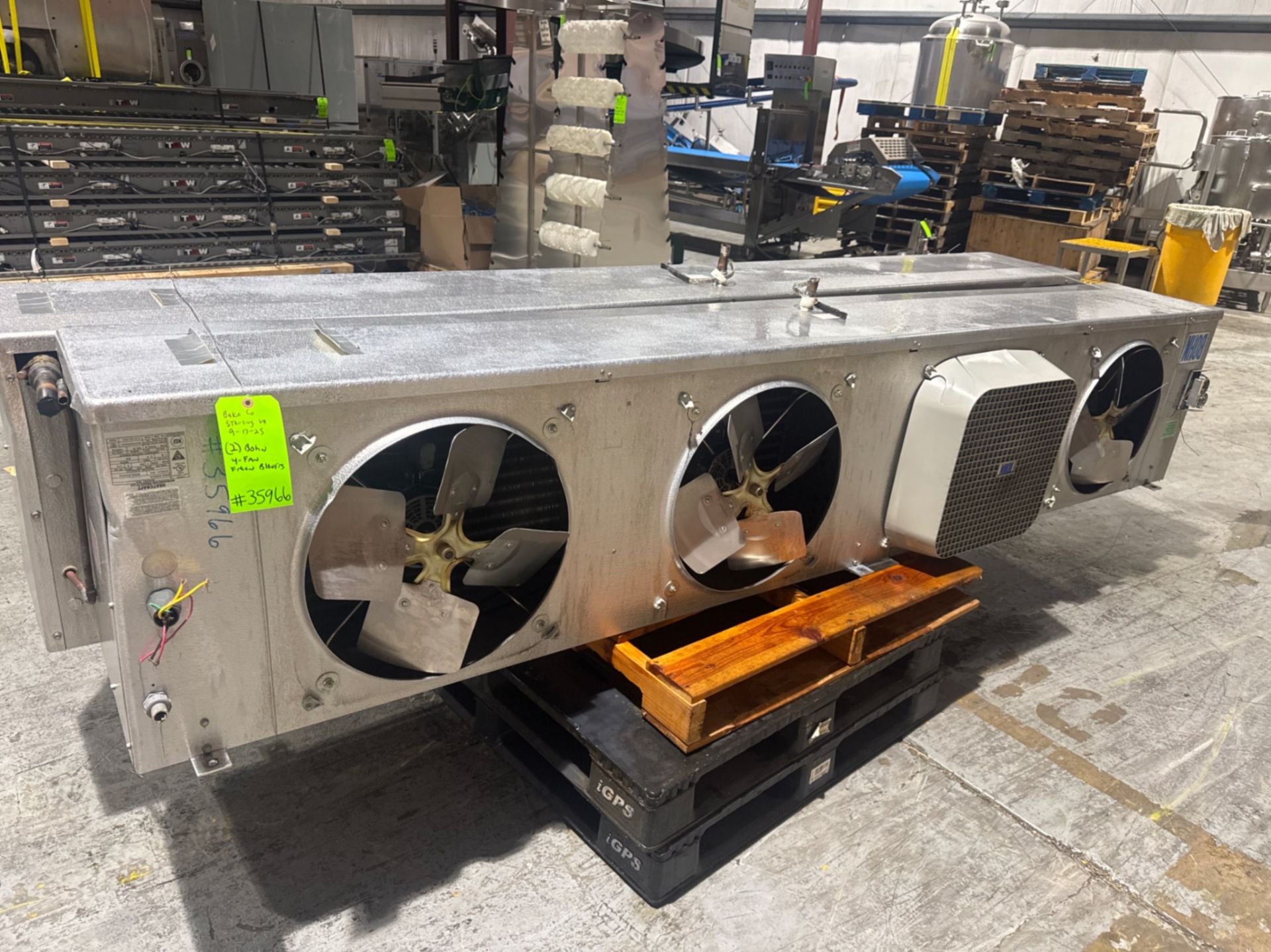 Lot of (2) Bohn 4-Fan Freon Blowers - Image 3 of 6