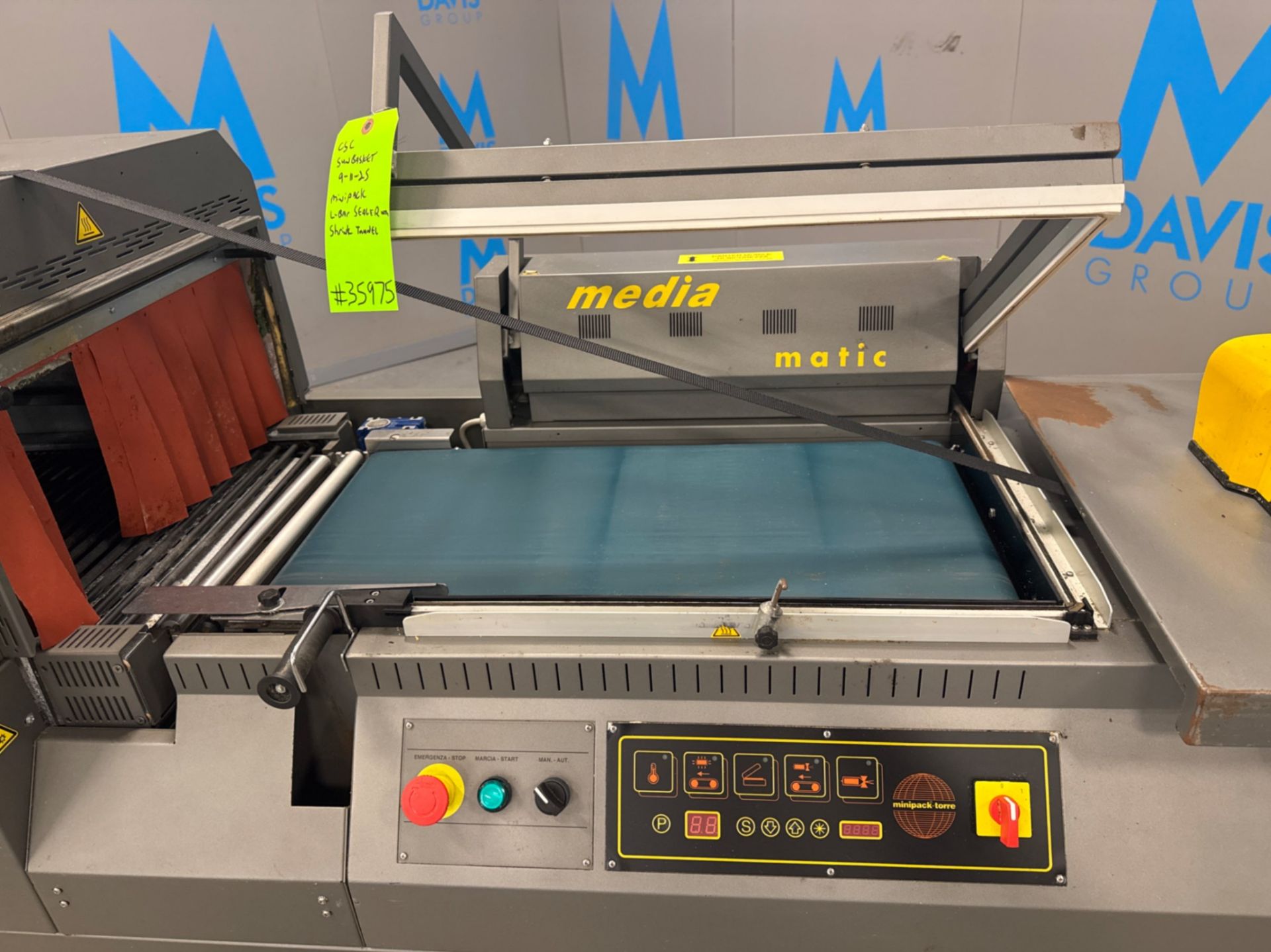 Minipack Media Matic L-Bar Sealer / Shrink Tunnel - Image 6 of 10