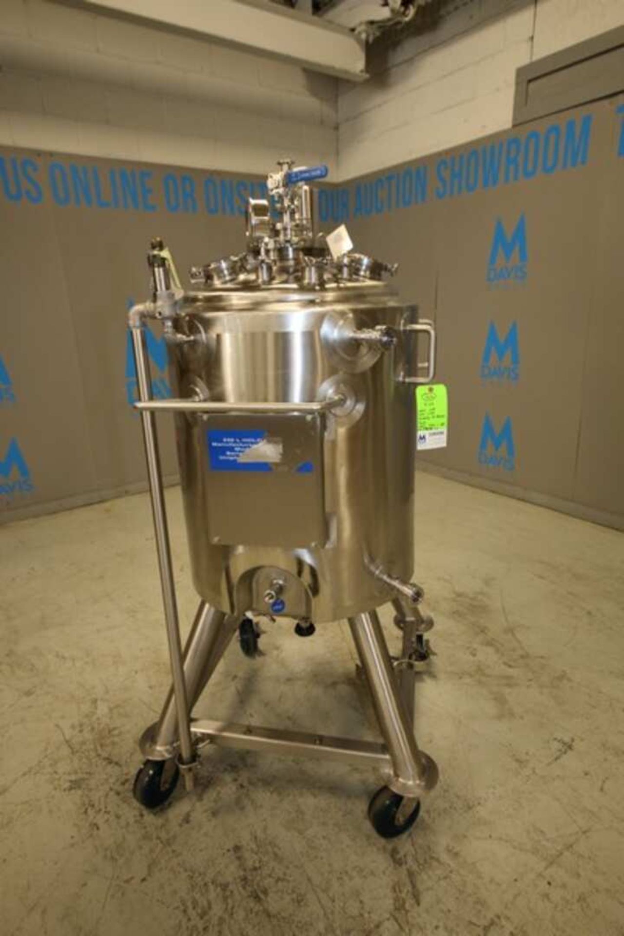 2005 Lee 250 Liter Dome Top Dome Bottom Jacketed Portable S/S Reactor Tank, Model 250 L DP, SN 39858