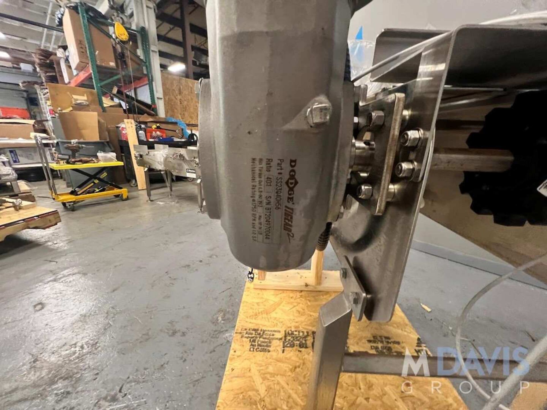 BOSTON CONVEYOR AND AUTOMATION CONVEYOR WITH PRODUCT PUSHER (REJECT STATION?), WESTINGHOUSE TECO ALL - Image 8 of 19