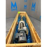 NEW BUHLER TUBULAR SCREW CONVEYOR / AUGER, MODEL MNSH 125 RF, 2020 NORD DRIVE MOTOR, TEMPERATURE SEN
