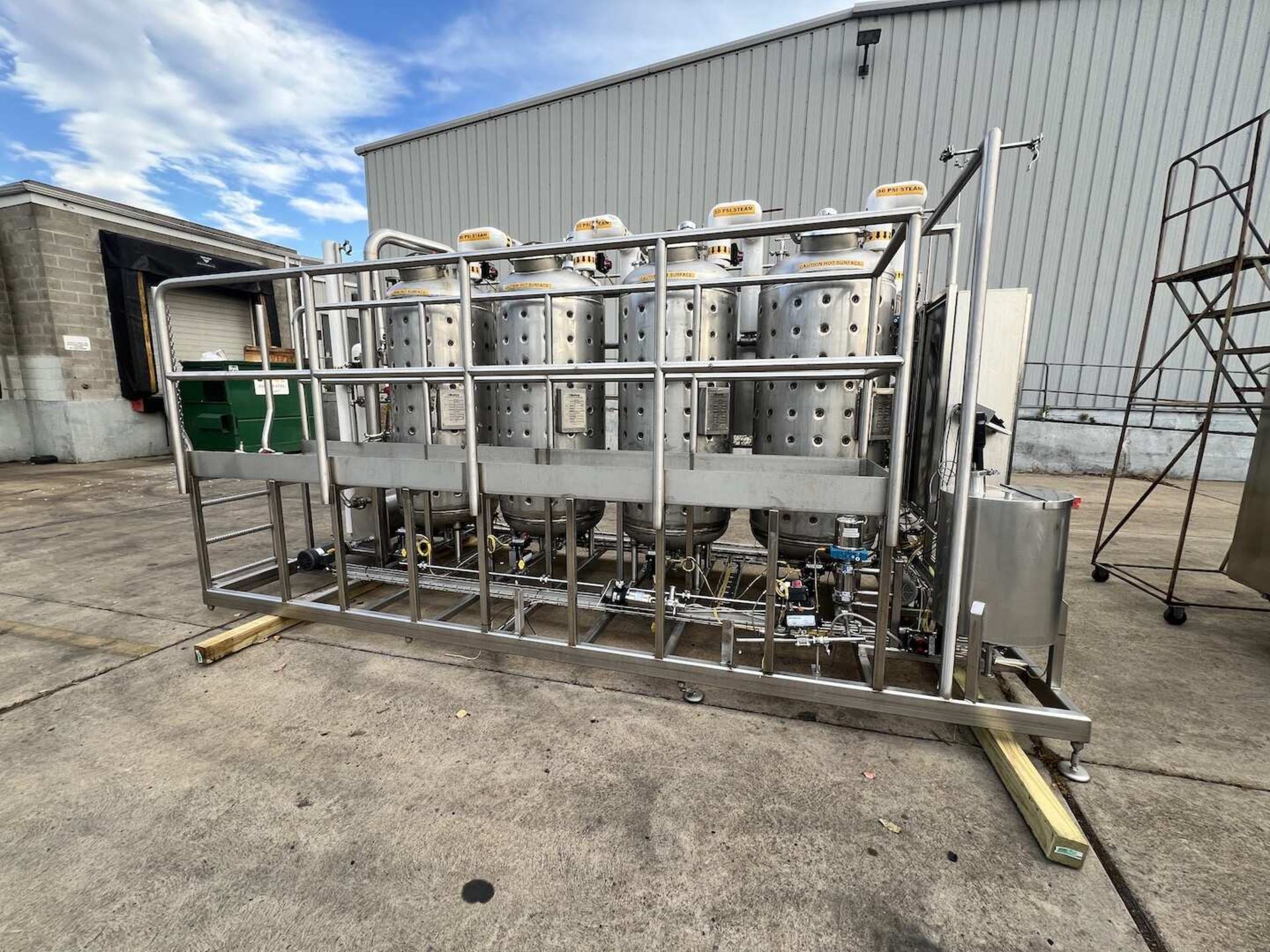 2010 S/S Reactor Skid System with (4) Buckeye Aprox. 200 Gal. Jacketed S/S Tanks - Image 2 of 23