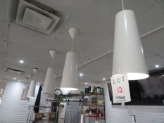 LOT including hanging light fixtures (qty 9)