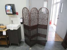 LOT including decorative room dividers (qty 4)