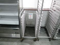 Pan rack on wheels approx. 20"w x 26"d x 39"h