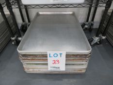 LOT including baking pans approx. 18" x 26" (qty 20)