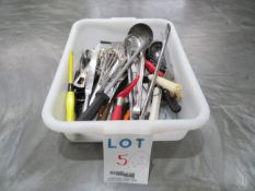 LOT including assorted utensils (qty 40)