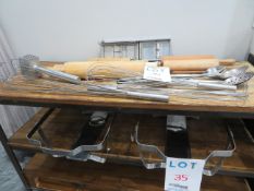 LOT including assorted utensils, food warmer pack, etc.