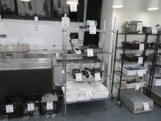 Stainless steel shelving approx. 36"w x 18"d x 72"h