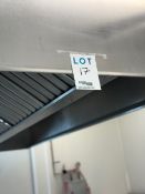 ULC exhaust hood 10ft x 5ft, (5) grease traps & ventilator