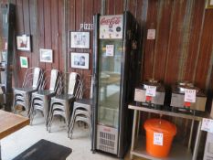 COCA-COLA refrigerator approx. 18"w x 22"d x 77"h