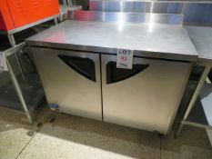 TURBO AIR 2 door refrigerated counter #TWR 48SD approx. 48"w x 30"d x 35"h