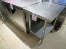 Stainless steel table approx. 24"w x 30"d x 35"h