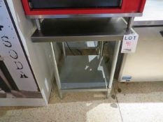 Stainless steel table approx. 30"w x 30"d x 34"h